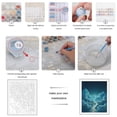 thumbnail image 3 of Paint By Numbers Kit for Adults Beginner - DIY Pathway Through Dreamy Clouds Moon Canvas Painting Kits for Adults, Frameless Paint By Number for Adults for Home Wall Decor 16x20 Inch, 3 of 7