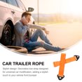 thumbnail image 1 of OULII 2Pcs Universal Car Tow Strap Decorative Orange Nylon Traction Belt Strong Racing Towing Rope, 1 of 6