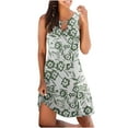 thumbnail image 2 of Fankiway Robe Débardeur d'Été Décontractée pour Femmes Imprimé Floral Robe de Plage Sans Manches Robes Sans Manches pour Femmes Grande Taille, 2 of 5