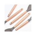 thumbnail image 3 of Wooden Kitchen Utensils For Cooking Baking Silicone Kitchenware Non-Stick Kitchen Utensil Tongs, 3 of 5