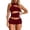 Brick Red, variant on Women 2 Piece Outfits Sleeveless Tank Top Bodycon Short Sets Club Outfit