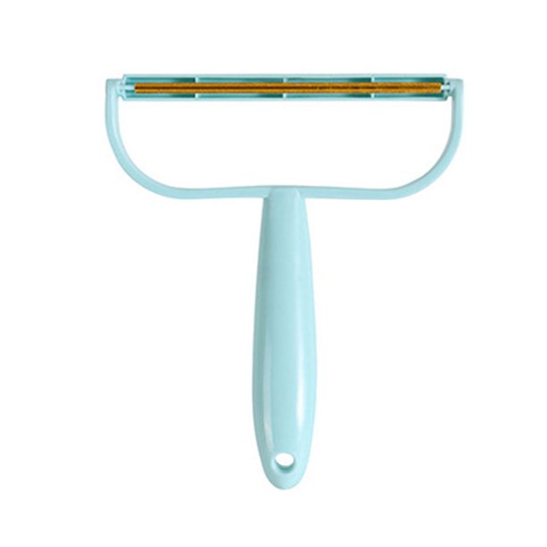 Quita Pelusas Removedor de pelusas portátil de doble cara Fuzz Fabric Pet Clothes Fur Shaver Azul Ehuebsd Libre de BPA