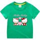 thumbnail image 2 of Camiseta de manga corta de algodón para niños de Hello Kitty, camisa de fondo para niños y niñas, ropa superior blanca de media manga de verano para bebés, 2 of 5