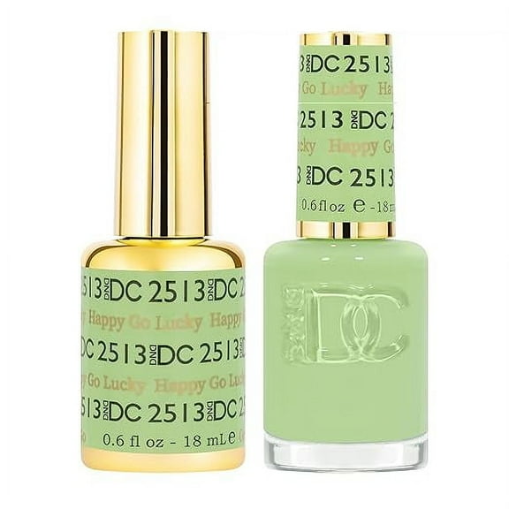 DND Gel Polish Set - 1 each of Gel Polish and Nail Polish, 2513 Happy Go Lucky, 0.5 Fl Oz