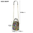 thumbnail image 2 of joogoo Women Colorful Leaves Chain Crossbody Bags Shoulder Handbag Phone Purse, 2 of 5