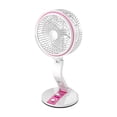 thumbnail image 2 of Lámpara de escritorio con ventilador plegable con ventilador de luz de emergencia LED de 1600 mAh (carga USB rosa) Ndcxsfigh Libre de BPA, 2 of 6