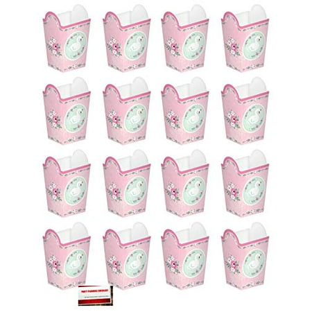 Sexy Slang Party Game - Sweet Swan Baby Shower Party Popcorn Favor Boxes 16 Pack (Plus Party Planning Checklist by Mikes Super Store)