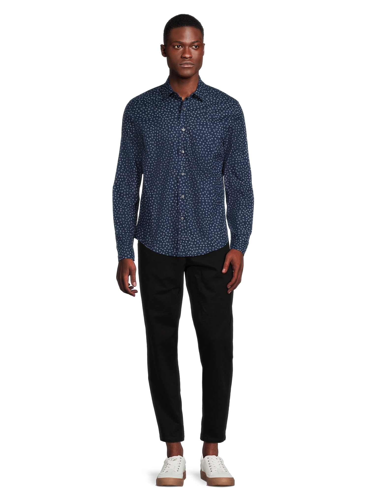 George Men's Poplin Shirt with Long Sleeves