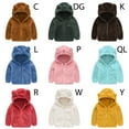thumbnail image 4 of URMAGIC Toddler Girls Boys Fleece Hoody Jacket Zip Up Teddy Solid Color Coat Bear Ears Warm Winter Outwear, 4 of 4