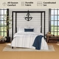 thumbnail image 4 of Mainstays Full/Queen Comforter Set, All-Season, 5-Piece, Blue Yarn Dyed Stripe, 4 of 12