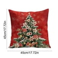 thumbnail image 3 of hengsof Christmas Vibe Printed Pillowcase Decorative Cushion for Living Room Sofa Bedroom Seating Home Festive Displays Perfect for Christmas, 3 of 6