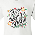thumbnail image 4 of Inktastic Jesus is the Reason for the Season Christmas Bells and Stars Youth T-Shirt, 4 of 5
