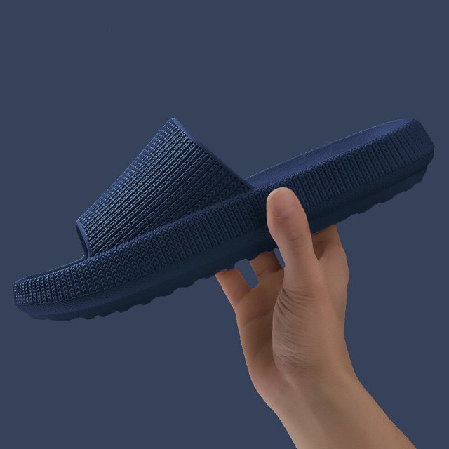 Zapatillas de mujer de plataforma gruesa de 4cm, sandalias deslizantes suaves de Eva para la playa de verano, zapatos de baño de interior para hombres, antideslizantes, triangulación de envíos Tan Jianjun unisex