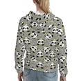 thumbnail image 7 of Kdxio Panda With Crown And Stars Print Womens Oversized Hoodies Sweatshirts Hooded Pullover Tops Sweaters Casual-Small, 7 of 7