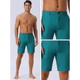 thumbnail image 4 of DARING DIVA Men's Casual Lightweight Flat Front Board Shorts 34 Green, 4 of 6