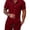 Claret, variant on Men 2 Piece Matching Summer Outfit Stripe Texture Short Sleeve Button Up Shirt and Shorts Casual Vacation Set