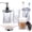 Round(Clear), variant on Bathroom Accessories Set,5 Pcs Clear Glass Bathroom Accessory Set,Complete Lotion Soap Dispenser,Toothbrush Holder, Soap Dish,Tumbler & Jar,Modern Bathroom Decor Sets Gift,Square