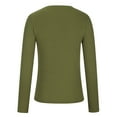 thumbnail image 3 of BLVB Womens Ribbed Long Sleeve Crewneck Shirts Tight Sweaters Slim Basic Casual Tops Fall Winter Fashion Clothes, 3 of 5