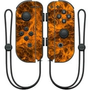 MightySkins NIJOYCO-Burning Up Skin for Nintendo Joy-Con Controller Wrap Cover Sticker - Burning Up