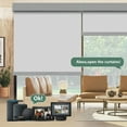 thumbnail image 4 of MING CHEN Motorized Roller Shade with Valance, 100% Blackout Motorized Blinds, Waterproof and UV Protection, Work with Alexa, Google (66"Wx72"H, Light Grey), 4 of 6