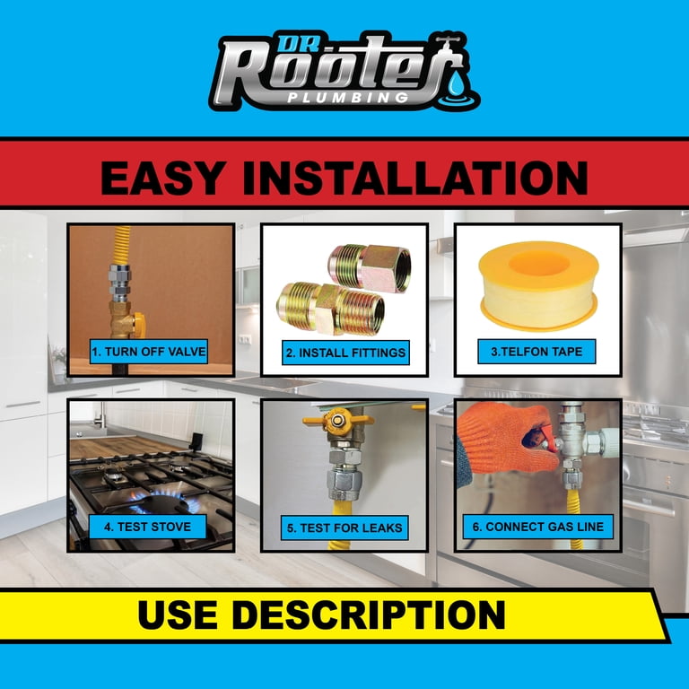 Gas Line Connector Kit, 48-Inch Hose photo 3