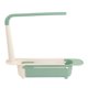 thumbnail image 1 of Support de rangement télescopique pour évier de cuisine, longueur réglable, grande capacité, extensible, en polypropylène, vert, 1 of 4
