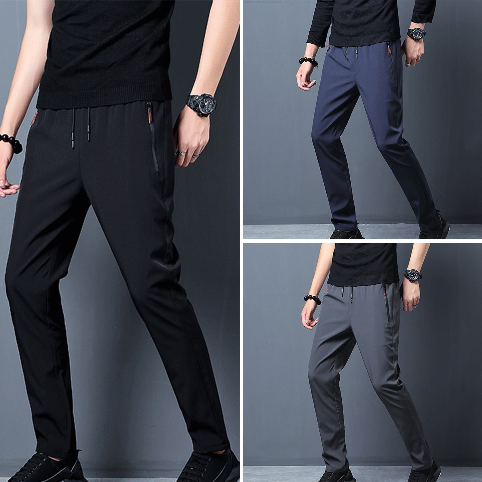 Men Outdoor Fast-Drying Breathable Sport Formal Trouser Sports Long Pants 4XL US 