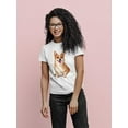 thumbnail image 2 of Cute Corgi Dog Sitting T-Shirt Women -SPIdeals Designs, Female 4X-Large, 2 of 4