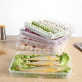 thumbnail image 3 of Taotanxi Transparent Dumpling Storage Container - Stackable Food Organizer Box for Kitchen & Refrigerator - Airtight Freshness Preservation Kitchenware, 3 of 7