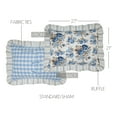 thumbnail image 5 of VHC Brands Annie Blue Floral Standard Sham 21x28, 5 of 6