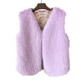 thumbnail image 2 of adviicd Fashion Women Faux Fur Vest Sleeveless Jacket Winter Warm Coats Outwear Comfy Soft Waistcoat (Light Purple, S), 2 of 9