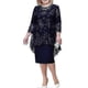 thumbnail image 1 of Elegant Dress O-neck Comfy Plus Size Beautiful 3/4 Sleeve Lace Evening Female Clothing, 1 of 2