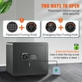thumbnail image 3 of VEVOR Safe, 1.2 Cubic Feet Home Safe, Steel Security Safe with Digital Keypad and 2 Keys, Cabinet Safe with Fire-proof Bag, Protect Cash, Gold, Jewelry, Documents for Home, Hotel, 15.8x11.8x13.8 in, 3 of 9