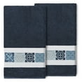 thumbnail image 5 of Authentic Hotel and Spa  100% Turkish Cotton Vivian 2PC Embellished Bath Towel Set Teal, 5 of 5