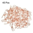thumbnail image 3 of Uxcell 1" Small Metal Wire Clips Multi-Purpose Bag Clamps, Rose Gold 45 Count, 3 of 5
