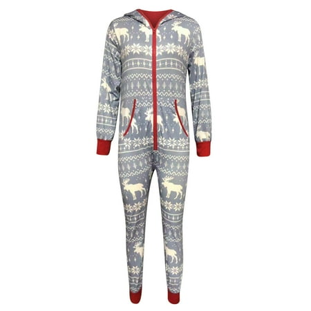 

Women s Fashion Casual Hooded Pajamas Print Christmas Romper Homewear womans pajamas women s pajama sets pajamas set