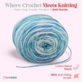 thumbnail image 2 of Royal Batik Ombre Yarn for Crocheting - Soft Yarn for Crocheting and Knitting - Rainbow Yarn - 100% Anti-Pilling Acrylic Crochet Yarn 1x140 gr (3- Skeins Pack) (3x383 yds) (10612), 2 of 7