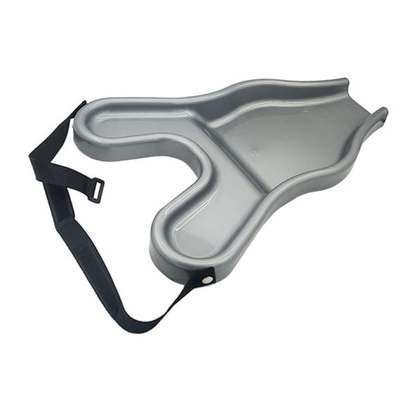 Bandeja para lavar el cabello, bandeja para champú, cuenco portátil para champú, estación para cabecera de cama para personas mayores. gris