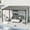 Black-12' x 8', variant on 10' x 8' Outdoor Pergola for Patio, Wall-Mounted Lean-To Pergola with Galvanized Steel Roof, Heavy-Duty Metal Pergola Shelter for BBQ, Backyard & Family Gatherings, Black