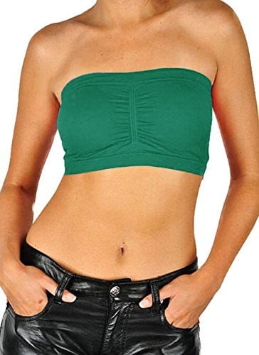 One Size, Neon-Green PacificPlex Seamless Smoother Tube Bandeau Top