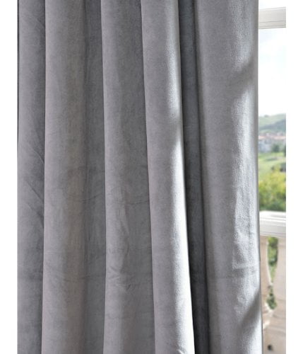 Half Price Drapes Signature Double Wide Velvet Rod Pocket Single