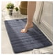 thumbnail image 1 of Juego de 2 alfombras de baño de 50 x 80 cm, hechas de 100 % poliéster, extrasuaves y antideslizantes, especializadas en lavable a máquina y absorbente de agua, azul cielo Sincero Hogar, 1 of 5
