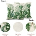 thumbnail image 6 of Tropical Green Leaf Pillow Covers 18X18 in Botanical Banana Monstera Plant Palm Tree Couch Pillow Cases Set of 2 Summer Throw Pillows Home Decor for Room Bedroom Bed Cushion Outdoor, 6 of 6