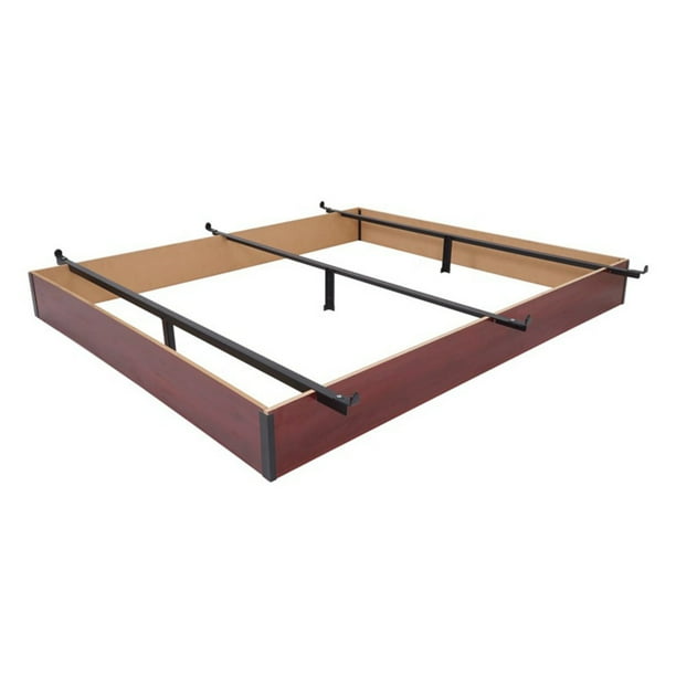 Mantua Cherry Finished Wood Low Profile Bed Base