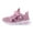 Purple, variant on Otqutp Girls Running Shoes Kids Children Sports Mesh Shoes Spring/Summer Colorful Mesh Hollow Out Heart Shaped Pattern Letter Print Casual Shoes