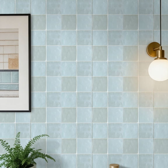 10 Pcs, 3D Peel and Stick Tile, 11.8"×11.8" 10-Sheet PVC Square Peel and Stick Backsplash for Kitchen Stick on Tiles for Bathroom, Living Room, Fireplace, Wall Decor