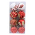 thumbnail image 1 of PENGXIANG 8Pcs Christmas Tree Color Ball Color Drawing Shatterproof Boxed Glitter Multi-styles Scene Layout Lanyard  Party Decor Hanging Ball Pendant for Festival, 1 of 10