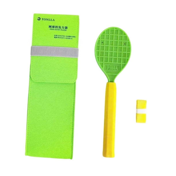Trainador de de la raqueta de tenis, raqueta de cuchara de tenis con bolsa de almacenamiento con cinta adhesiva práctica de swing para