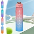 thumbnail image 7 of 750ML Water Bottles Big Water Bottle with Straw Travel Water Bottle with Time Marker Motivational Sports Water Bottle Waterbottles Clear Water Bottles Summer Essentials Gifts for Men Women, 7 of 7