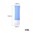 thumbnail image 2 of OULII 1Pcs Travel Dispensing Bottles 80ml Portable Squeezable For Liquid Soaps Blue, 2 of 8